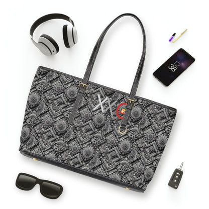 Chic PU Leather Shoulder Bag with Elegant Pattern | Stylish Tote for Everyday Use