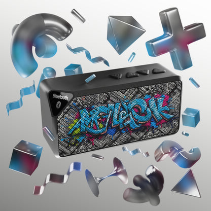 Jabba Bluetooth Speaker - Stylish Graffiti Design, Portable Music Companion