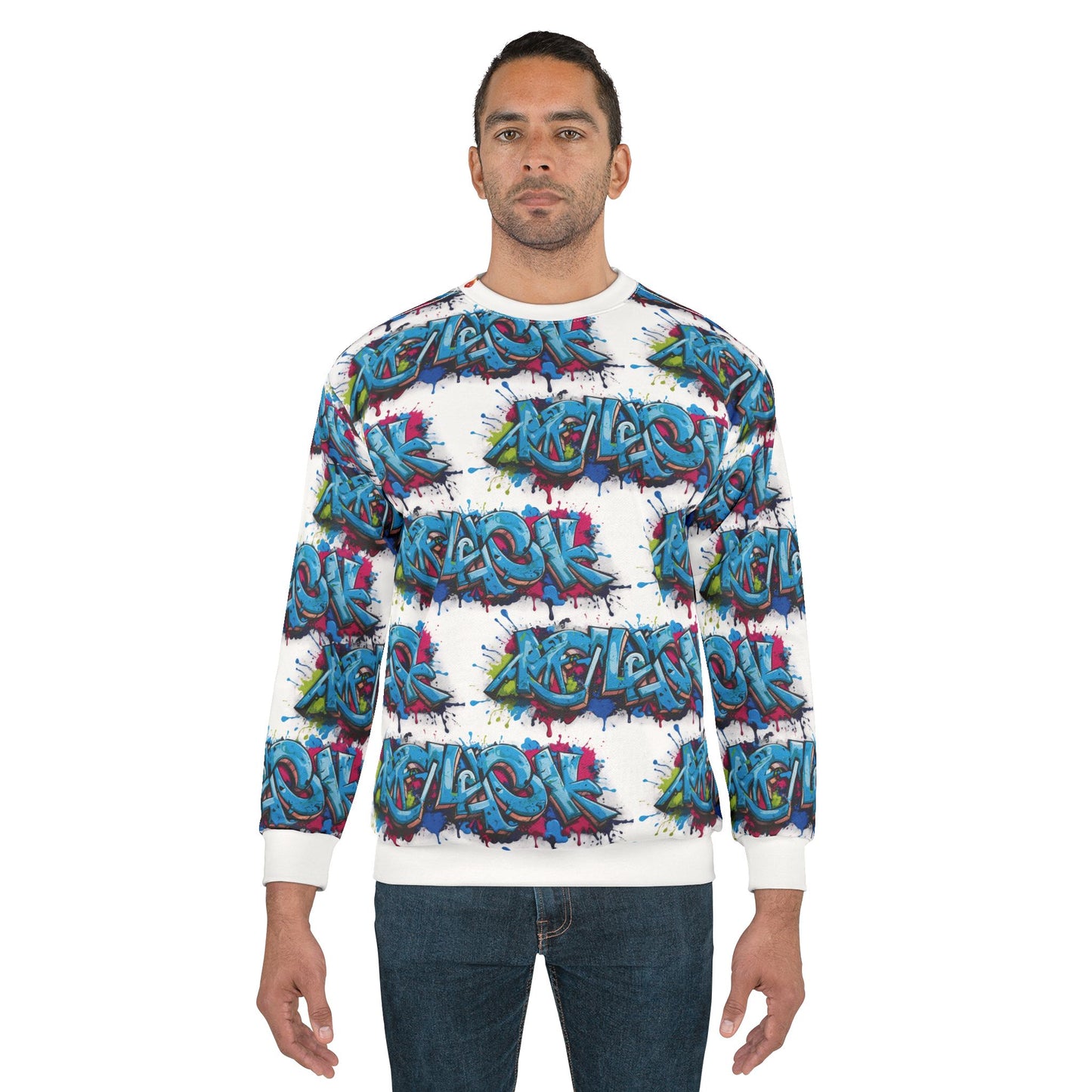 Vibrant Graffiti Unisex Sweatshirt - Urban Streetwear Style