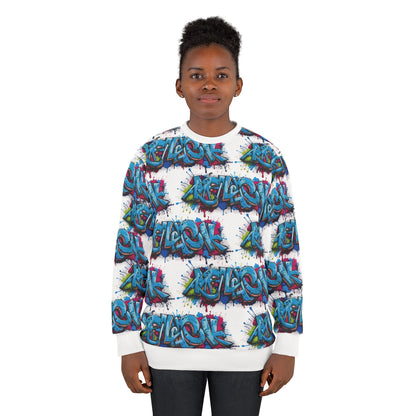 Vibrant Graffiti Unisex Sweatshirt - Urban Streetwear Style