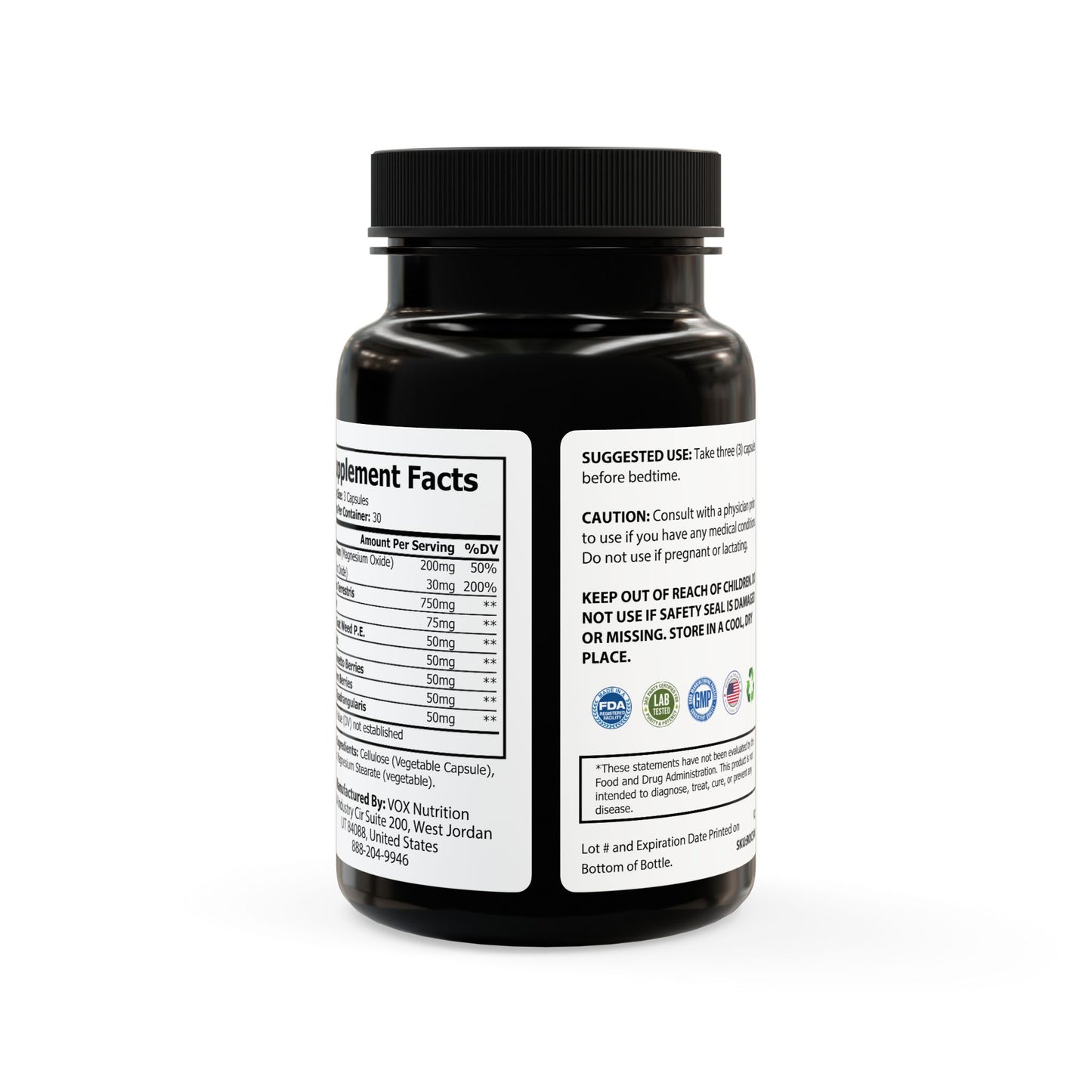 Magnesium Zinc Supplement (90 Capsules) - MEMEXCORP 