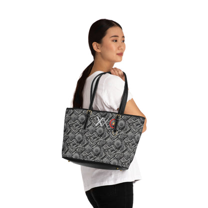 Chic PU Leather Shoulder Bag with Elegant Pattern | Stylish Tote for Everyday Use