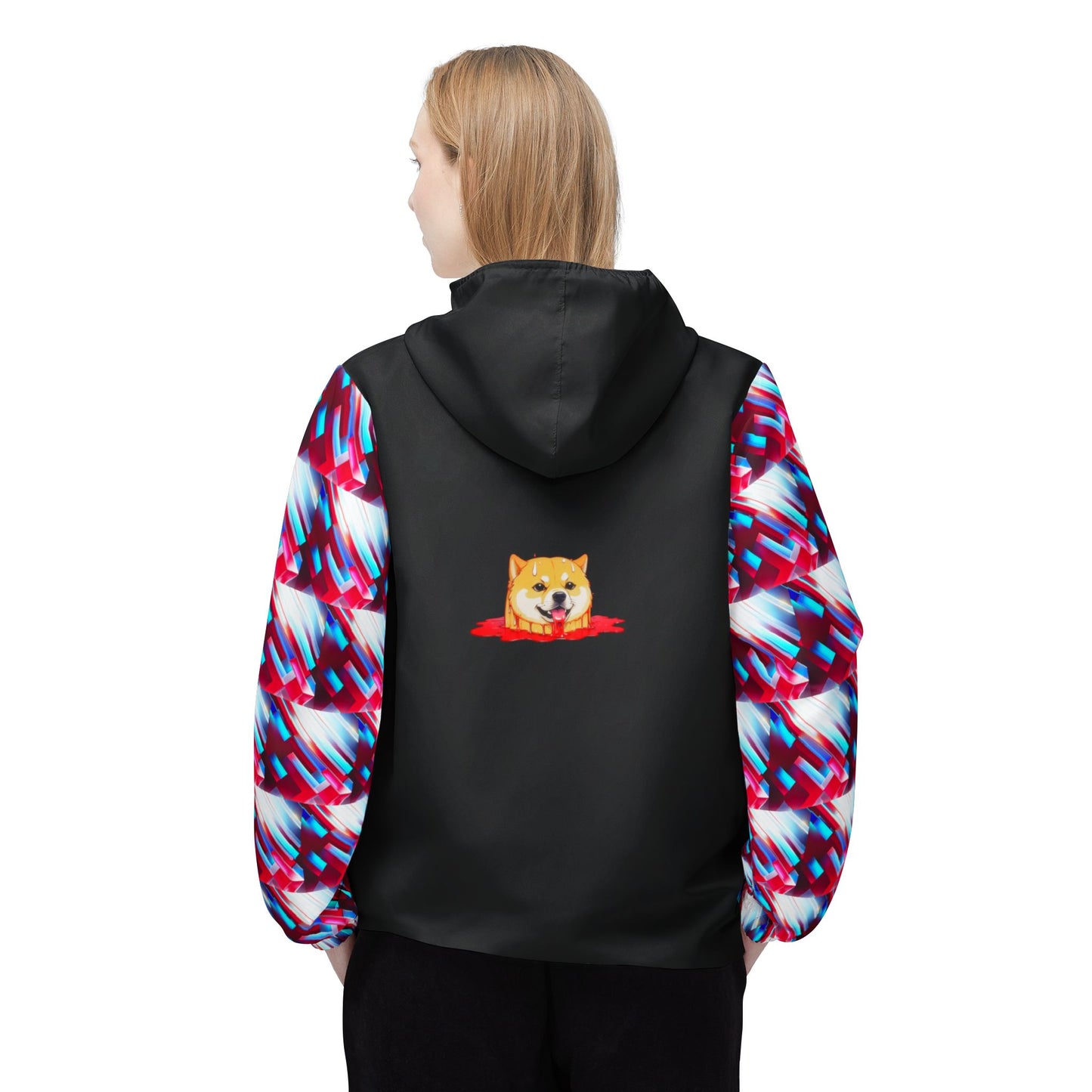 Windbreaker Jacket (AOP)dogestyle8 - MEMEXCORP 