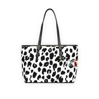 Chic PU Leather Shoulder Bag with Trendy Animal Printxc - MEMEXCORP 