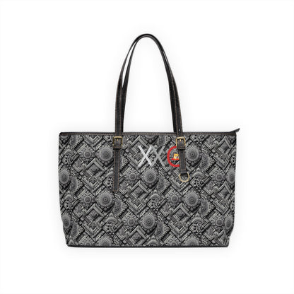 Chic PU Leather Shoulder Bag with Elegant Pattern | Stylish Tote for Everyday Use