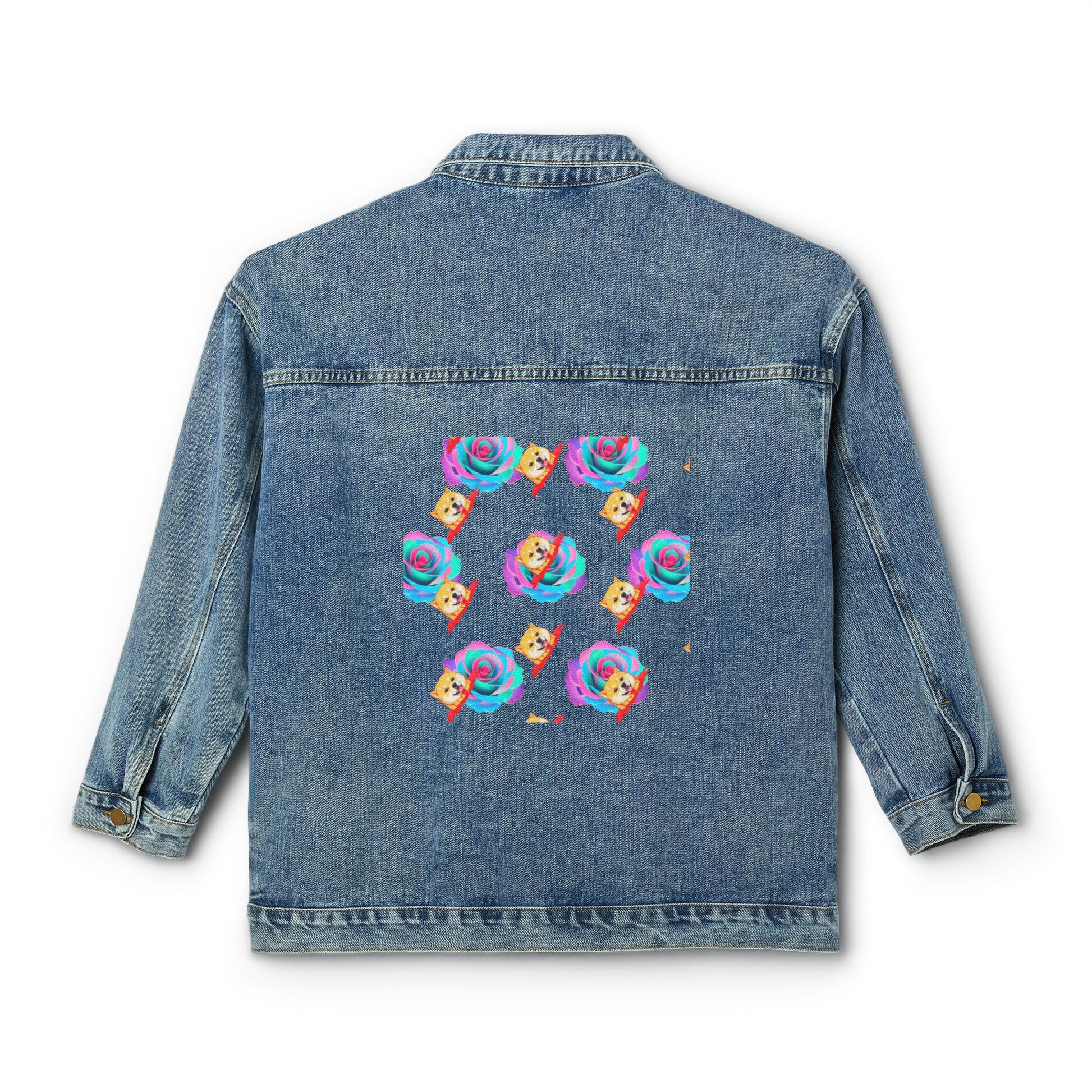 Women's Denim Jacket dogestyle985 - MEMEXCORP 