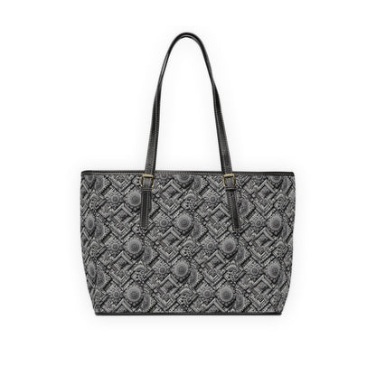 Chic PU Leather Shoulder Bag with Elegant Pattern | Stylish Tote for Everyday Use