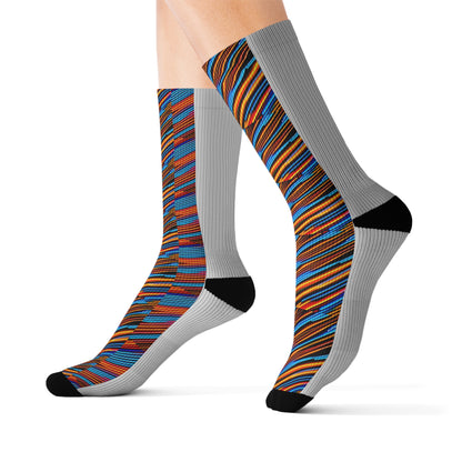 Sublimation Socks moon - MEMEXCORP 