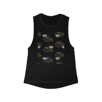 Women's Flowy Scoop Muscle Tank HGK - MEMEXCORP 