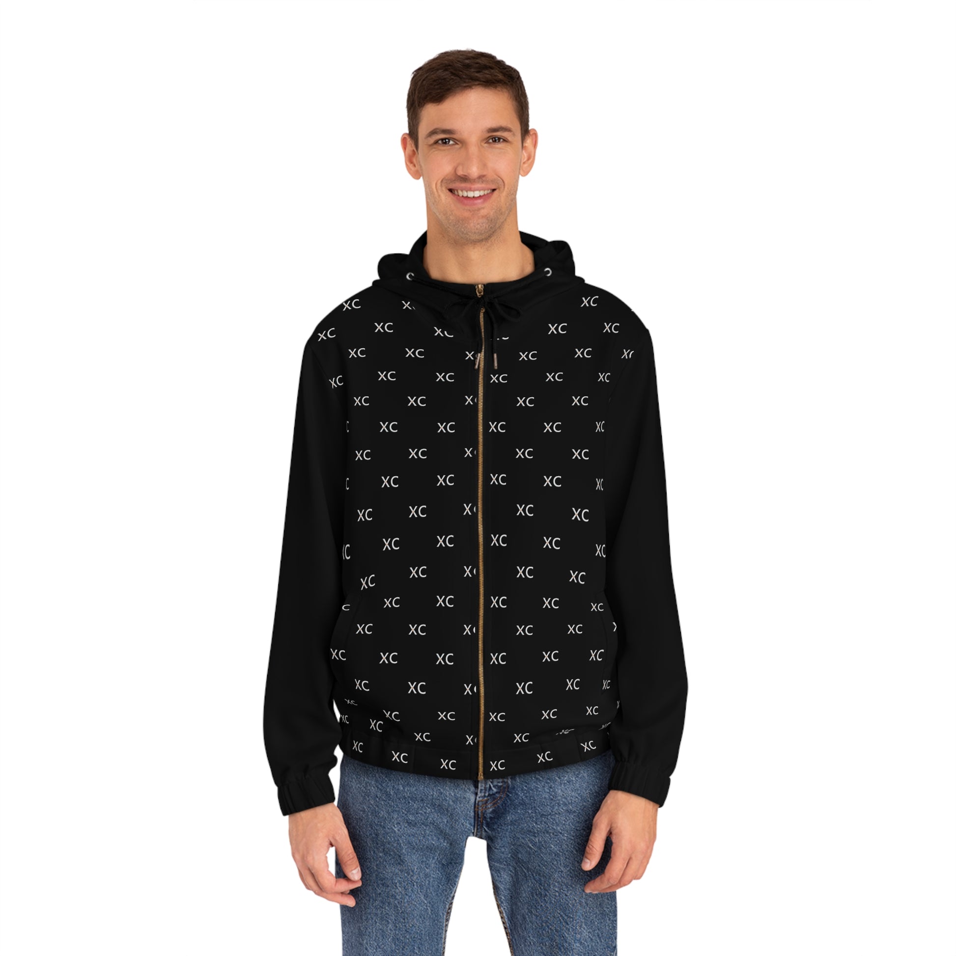 Men's Full-Zip Hoodie (AOP)XC - MEMEXCORP 