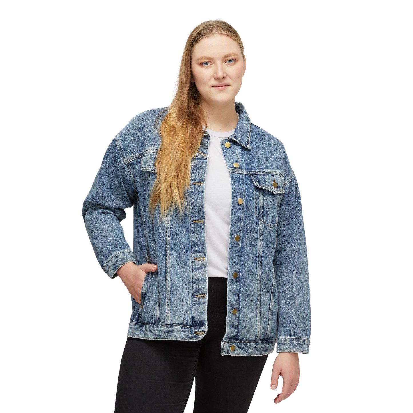 Women's Denim Jacket dogestyle985 - MEMEXCORP 