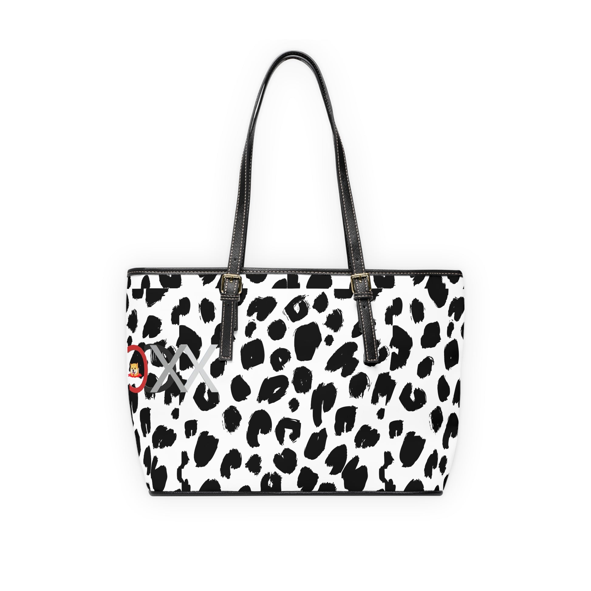 Chic PU Leather Shoulder Bag with Trendy Animal Printxc - MEMEXCORP 