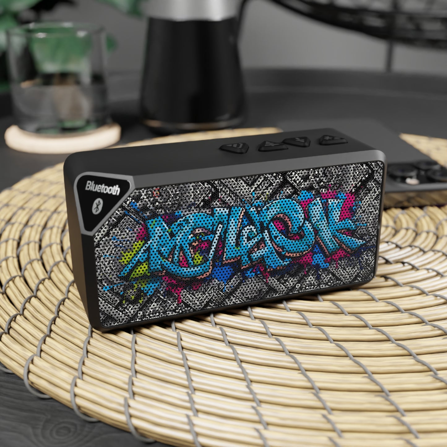 Jabba Bluetooth Speaker - Stylish Graffiti Design, Portable Music Companion