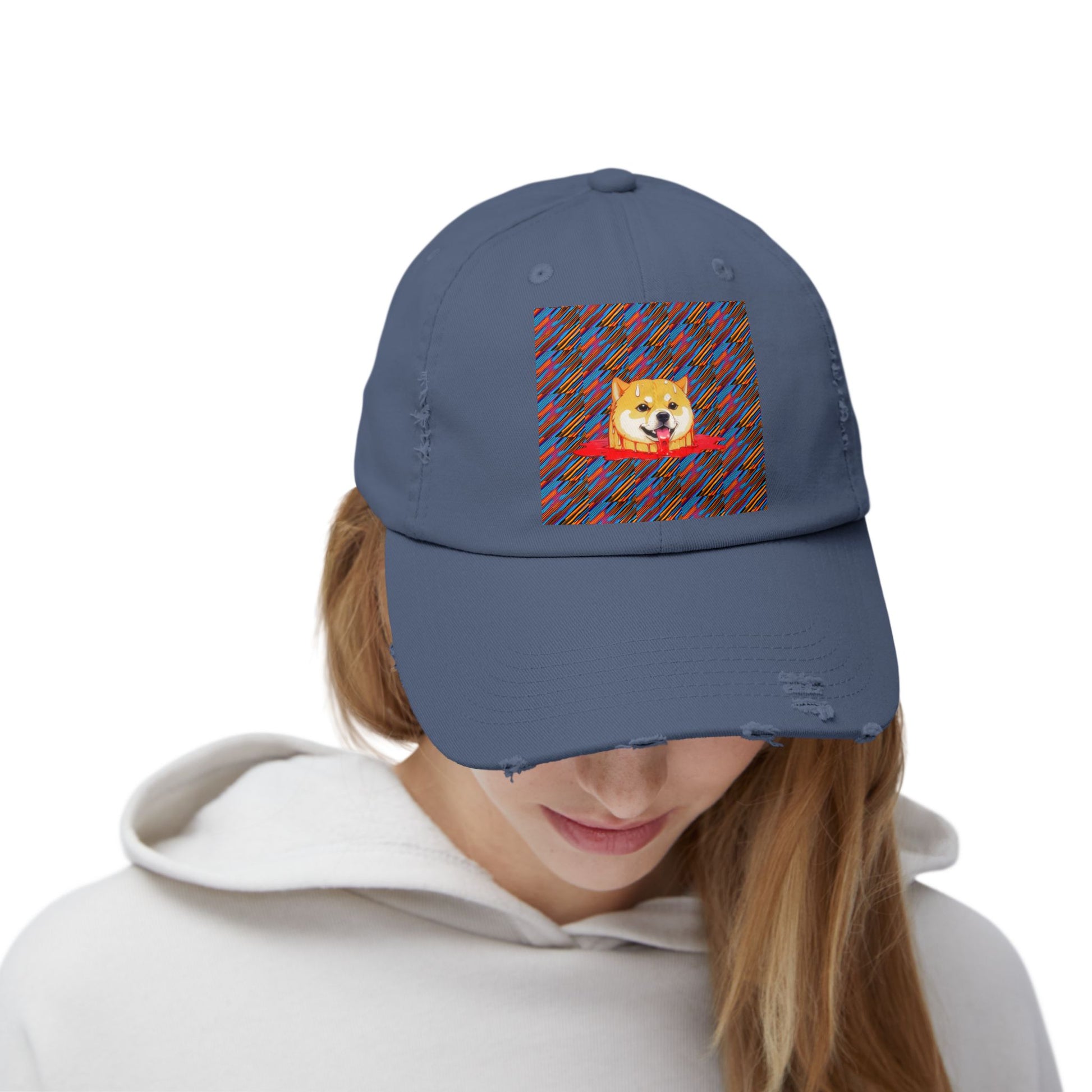 Unisex Distressed Captian doge - MEMEXCORP 