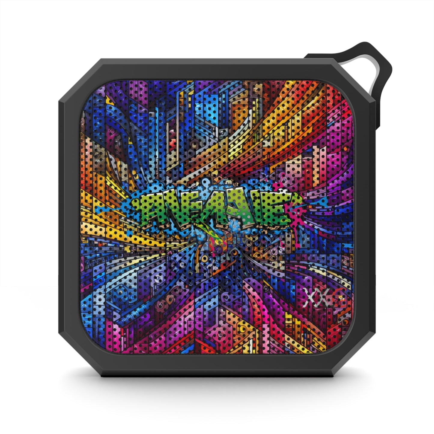 Vibrant Outdoor Bluetooth Speaker - Colorful Graffiti Design